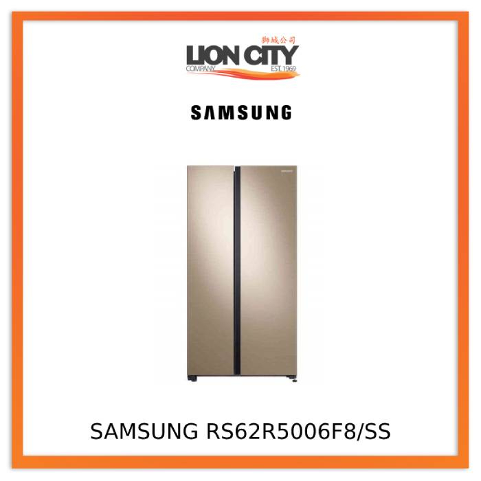 Samsung RS62R5006F8/SS Side by Side Fridge 647L) Shopee Singapore