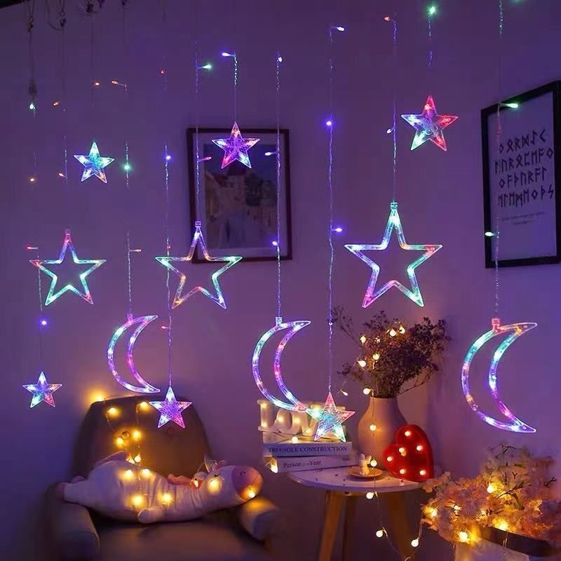 Hari Raya curtain lights, Hariraya decorative lights, festival decorative lights.
