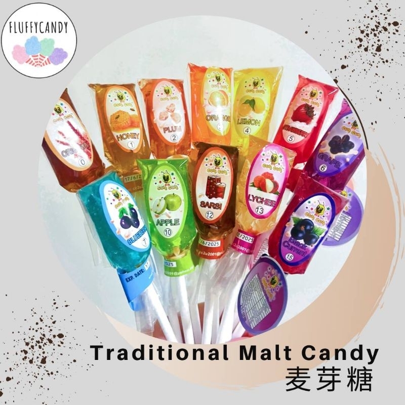 (READY STOCK) Halal Malt Candy Stick Traditional Flavored | Shopee ...