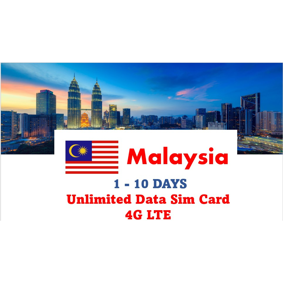 Unlimited Malaysia Data Sim Card DIGI 3 days/ 5 days/7 days Shopee