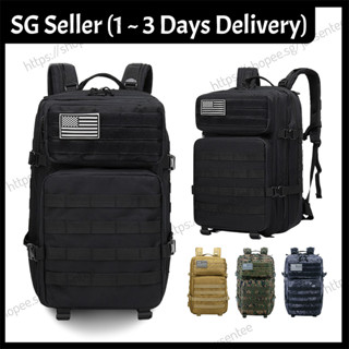 70L Tactical Canvas 35l Travel Backpack With Molle System For