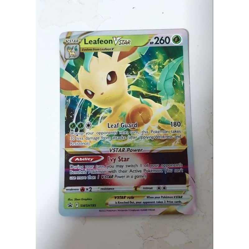 Pokemon swsh195 leafeon vstar promo card | Shopee Singapore