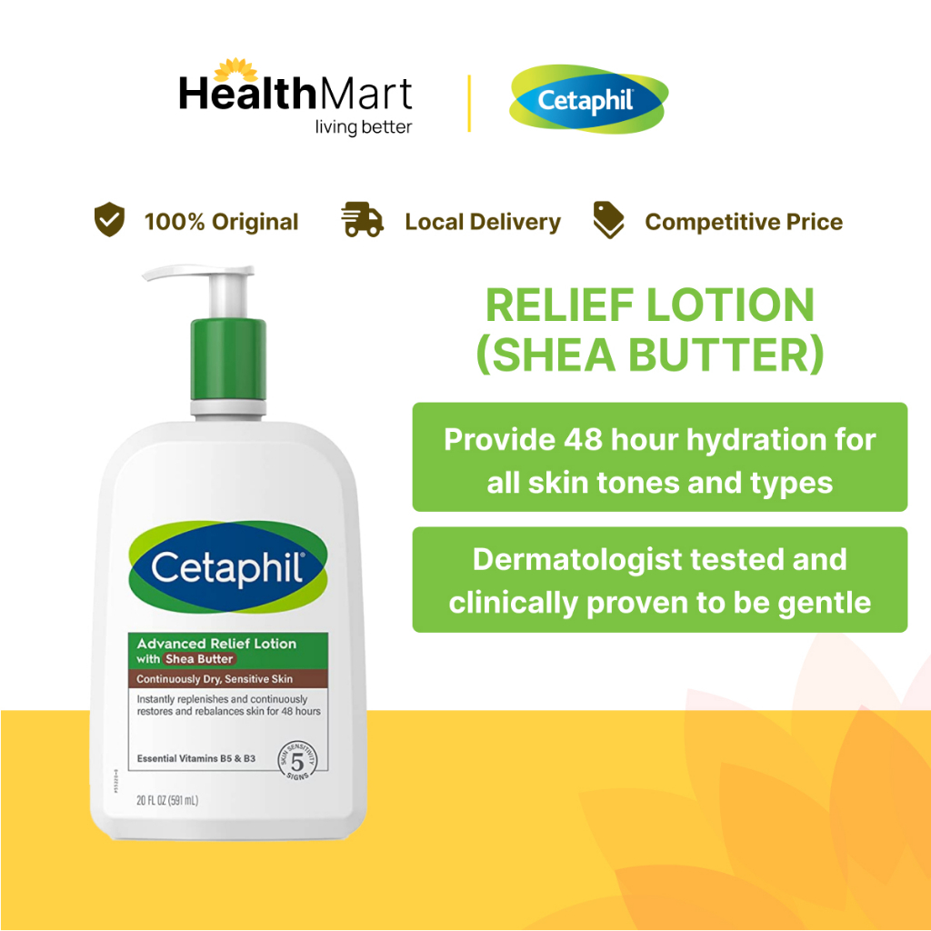 [SG] Cetaphil Advanced Relief Lotion with Shea Butter, 473ml (For