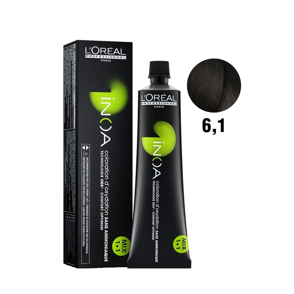 Loreal Inoa Hair Color 61 Dark Ash Blonde Shopee Singapore