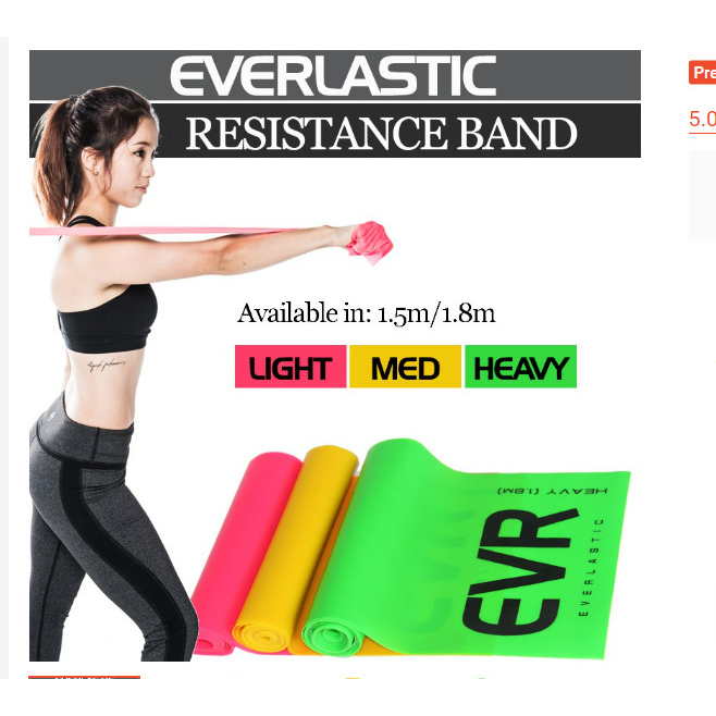 RESISTANCE BAND (LIGHT,MEDIUM OR HEAVY STRENGTH) Shopee Singapore