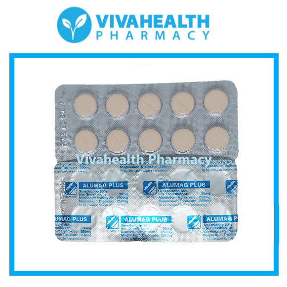 Alumag Plus Tablet 100s Antacid/ actal/ suncal / gaviscon/ gastric