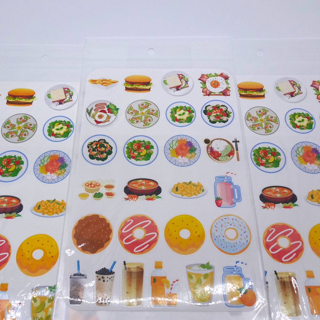 🥞Breakfast🥤bubble tea🍟food🍲 variety theme mini stickers sheet ...