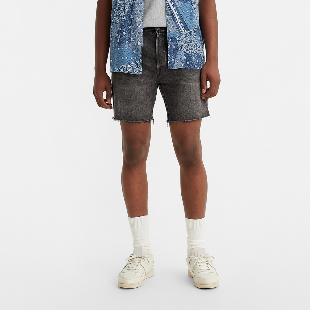 Cut off denim hot sale shorts mens