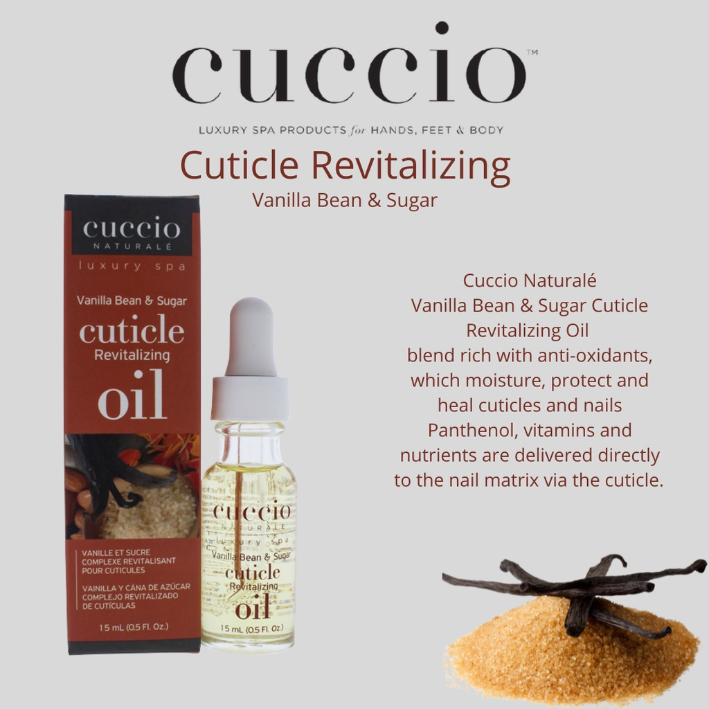 Cuccio Vanilla Bean & Sugar Cuticle Revitalizer Complex Oil 0.5 fl oz