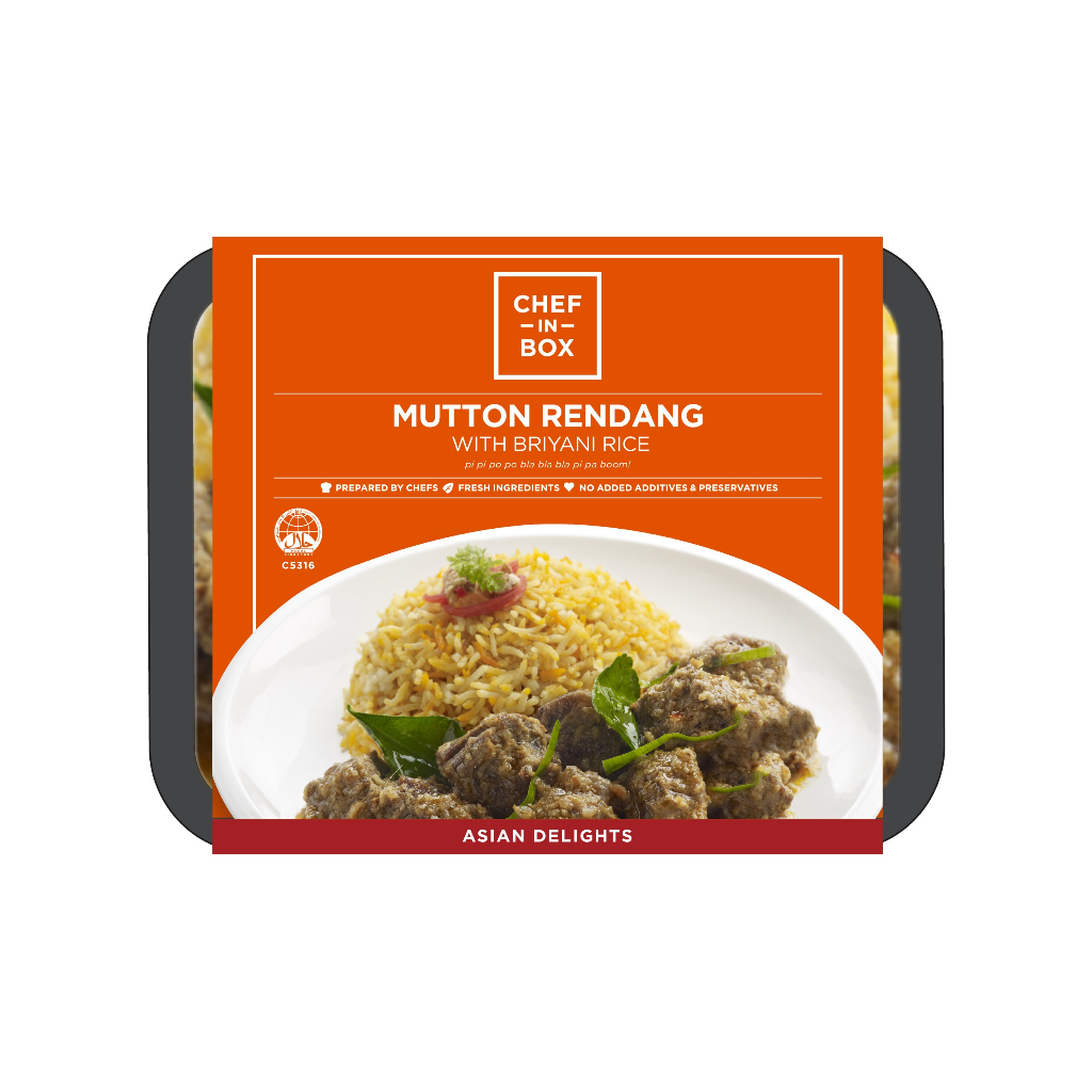Chef-in-Box Mutton Rendang with Briyani Rice | Shopee Singapore