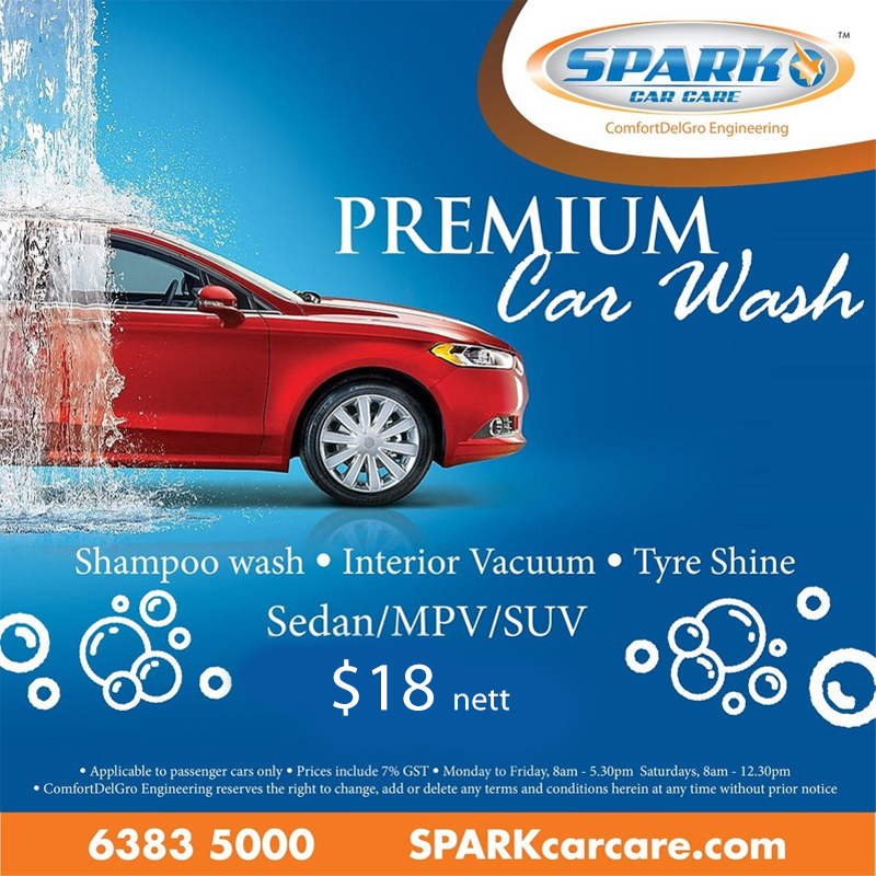 Premium Car Wash Service (Sedan, Hatchback, MPV/SUV) Shopee Singapore