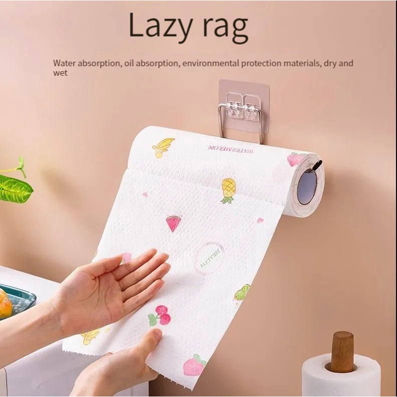 [SG stocks]Lazy rag disposable clean cloth wet and dry dual-use ...