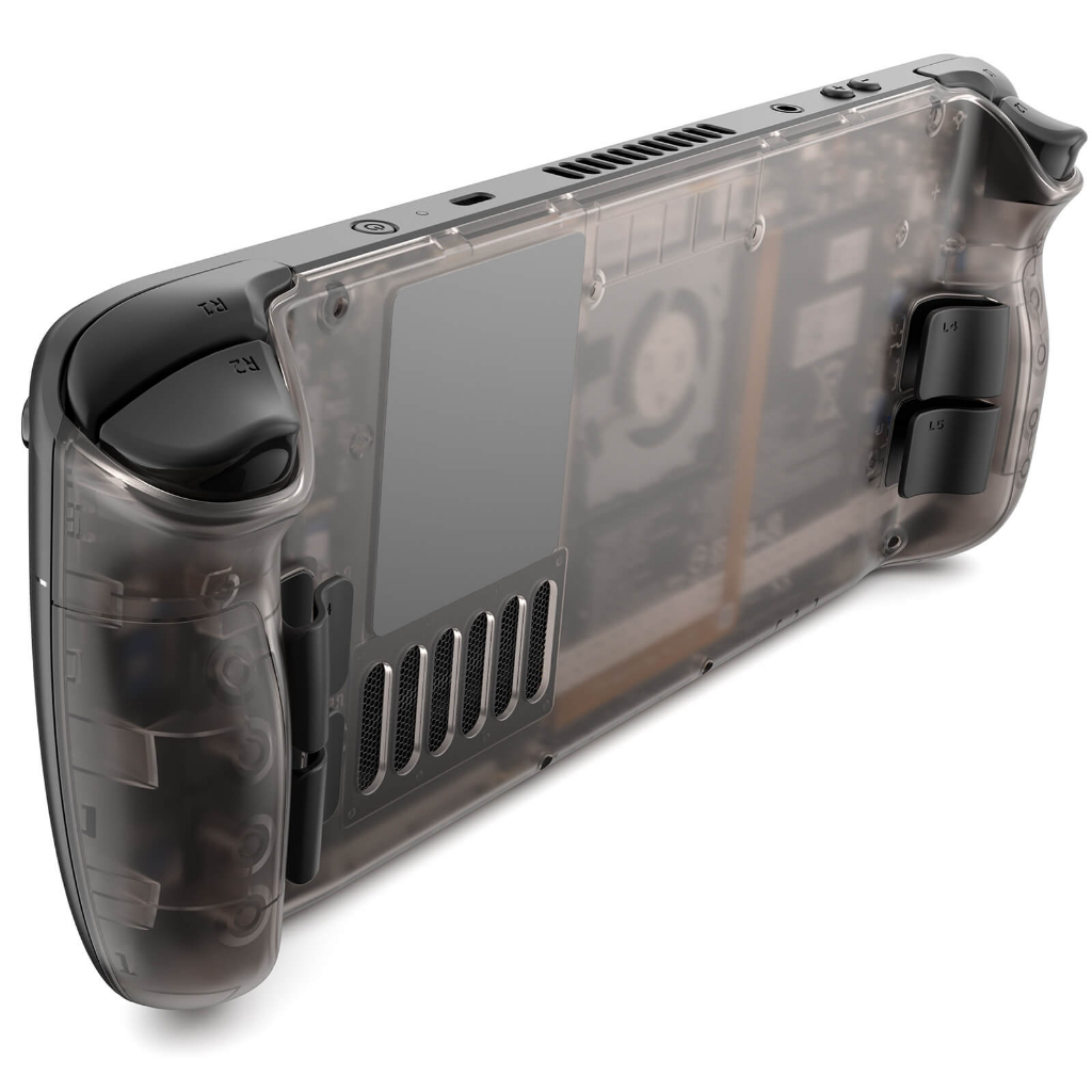 JSAUX Transparent Back Plate for Steam Deck LCD DIY Clear Replacement ...