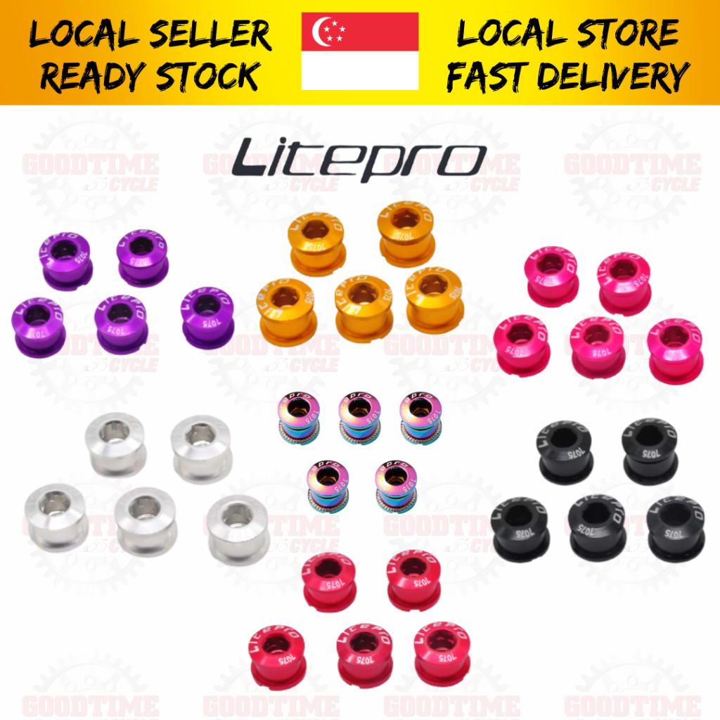 Litepro Chainring Bolts Crankset Crank Screw Bolt Nut For Foldable Bike ...