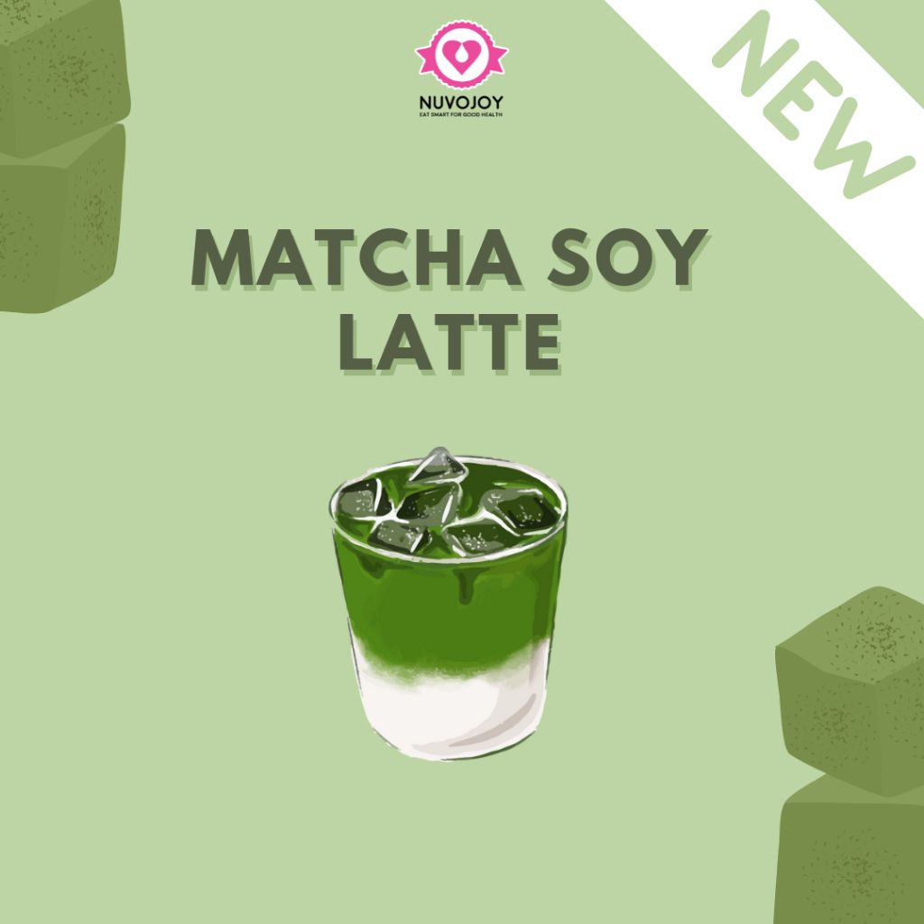 Matcha Soy Latte Beverage Powder Low GI, Premium Matcha and Soy Milk