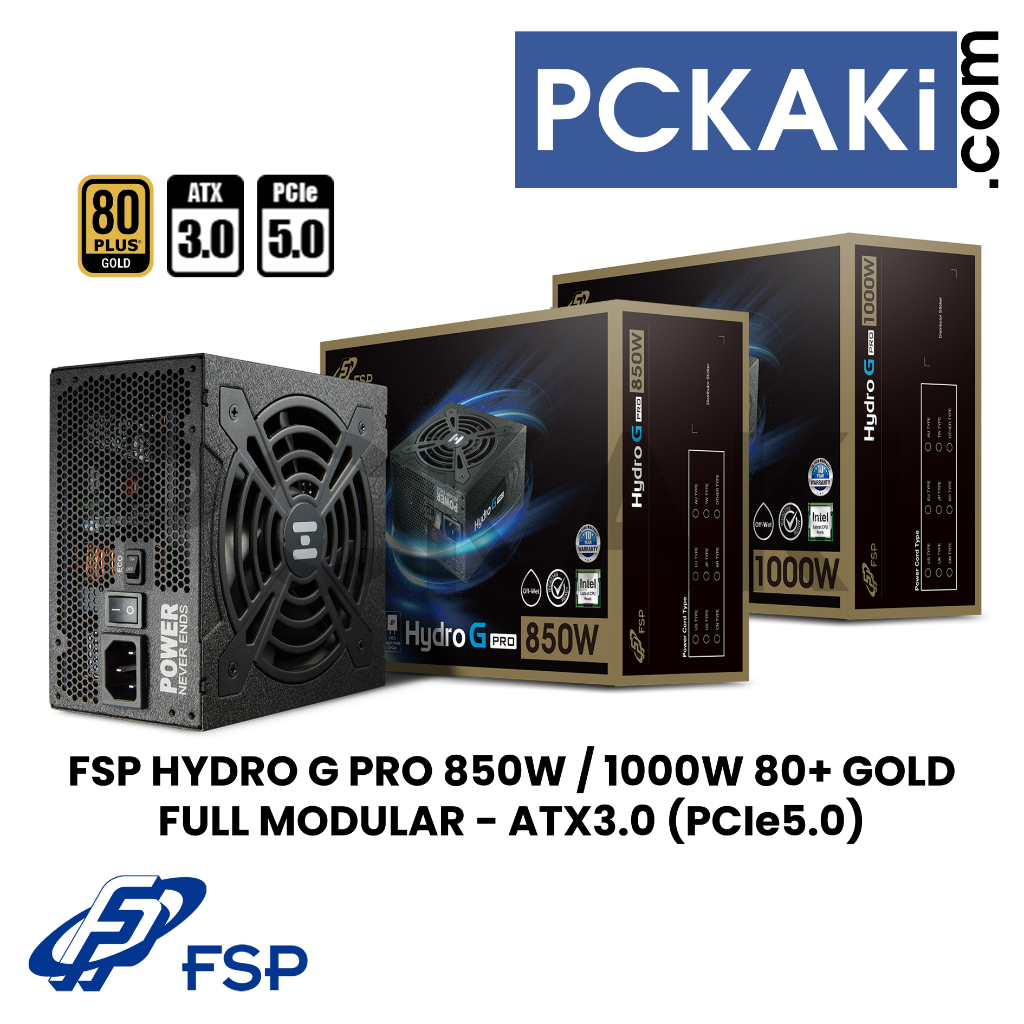 Alimentation Modulaire Fsp Hydro G PRO 1000W 80+ Gold ATX 3.0 PCIe Gen 5.0