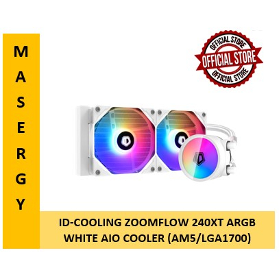 ID-COOLING ZOOMFLOW 240XT ARGB WHITE AIO COOLER (AM5/LGA1700) | Shopee ...