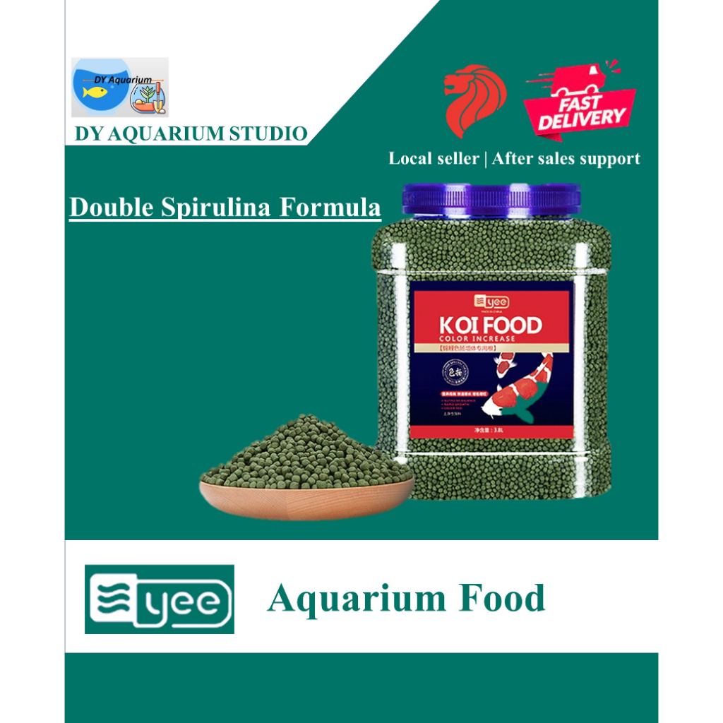 YEE KOI Food, TripleEffect Fish Food Pellet, KOI Fish Grain To Provide