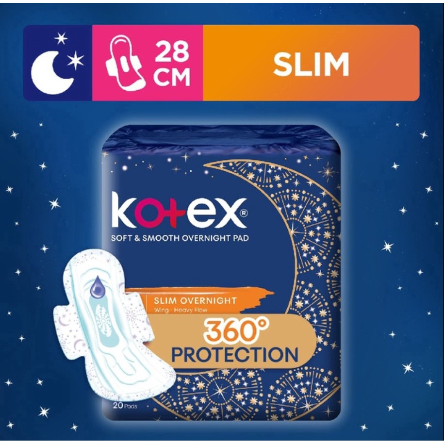 [Bundle of 6] Kotex Soft & Smooth Slim Overnight Sanitary Pad (Heavy