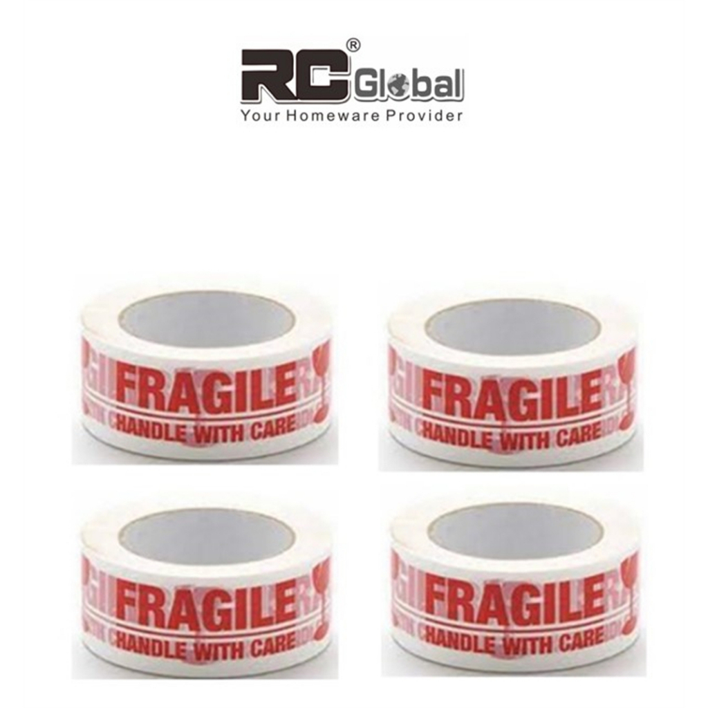 RCGlobal Fragile packing Tape / Fragile Tape / Sealing Masking Tape / Fragile Adhesive Tape OPP