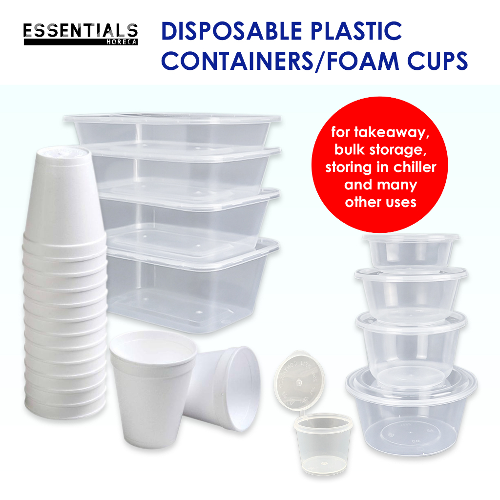 [SG READY STOCK] Disposable Plastic Container Shopee Singapore