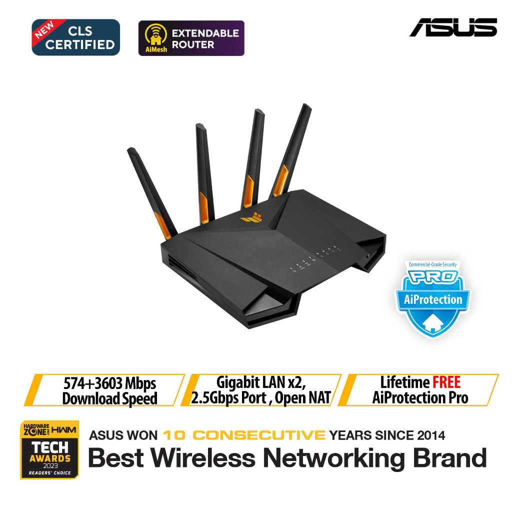 ASUS TUF Gaming WiFi 6 Router (TUF-AX4200) - Italy