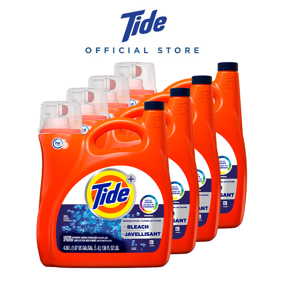 [Bundle of 4] TIDE Liquid Laundry Detergent 4.55L Shopee Singapore
