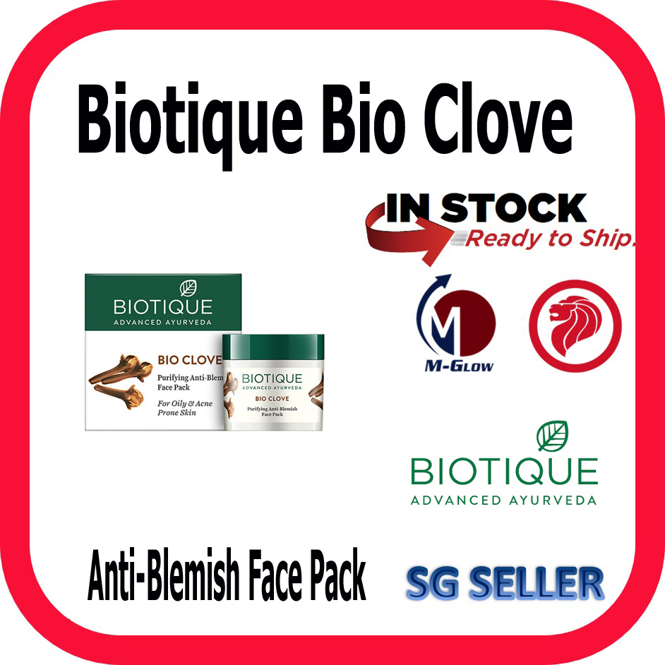 (SG Seller) Biotique Bio Clove Purifying AntiBlemish Face Pack for