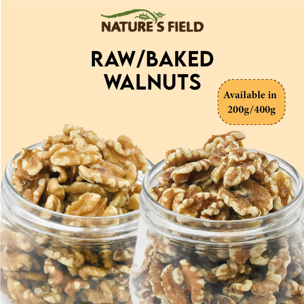 Raw/Baked Walnuts (200g/400g) Shopee Singapore