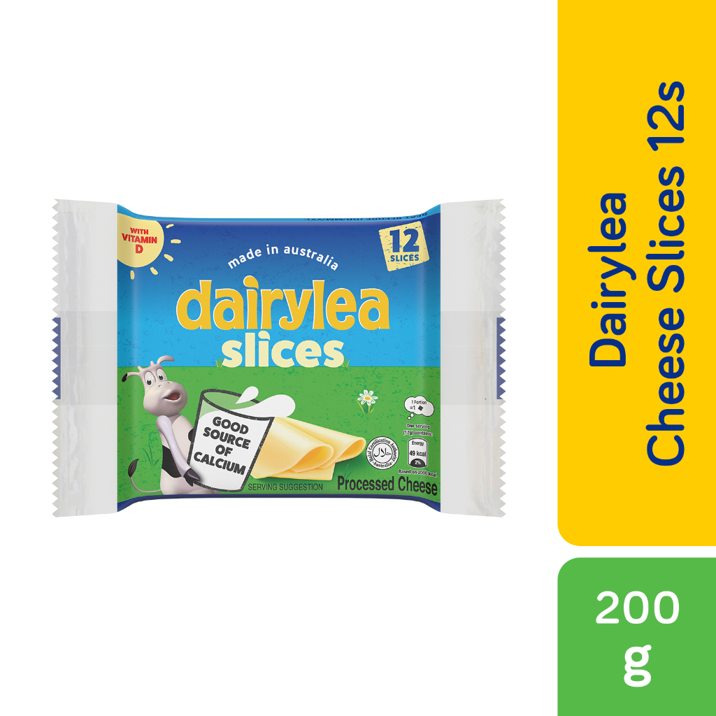Dairylea Cheese Singles 200g (12 slices) Cheese, Cheddar Cheese