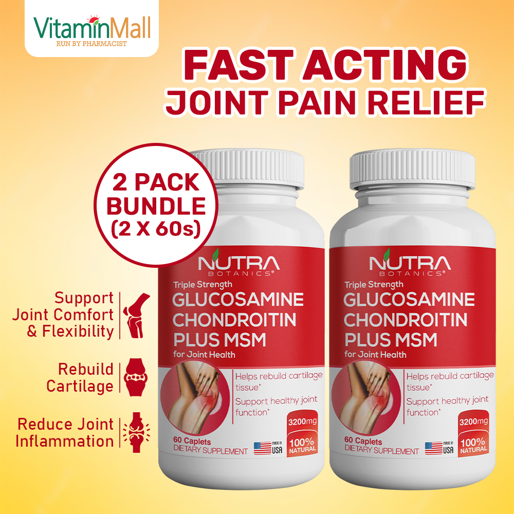 [TWIN PACK 2 X 60s] Glucosamine Chondroitin MSM Joint Supplement