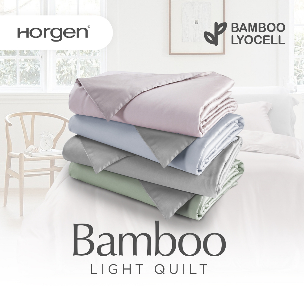 (Bamboo Quilt Blanket) Silky Soft Bamboo Lyocell Light Summer