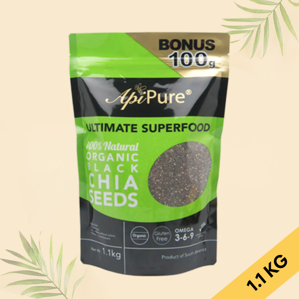 ApiPure Organic Black Chia Seeds 1.1kg Shopee Singapore