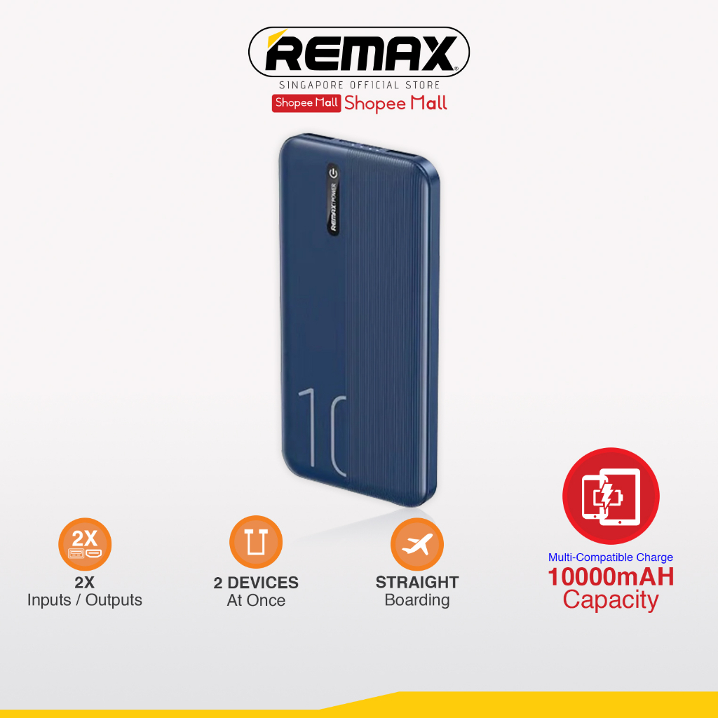 [Remax Energy] RPP-295 10000mAH Landon 2.1A Slim Lightweight Multi ...