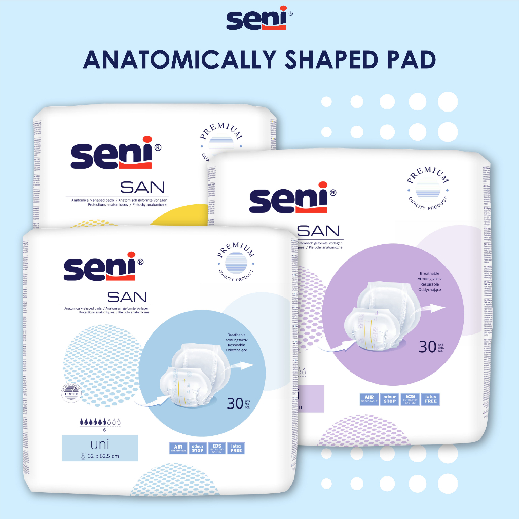 Lovehouse Seni Anatomically Shaped Pads San Diapers Adult Diapers Comfy