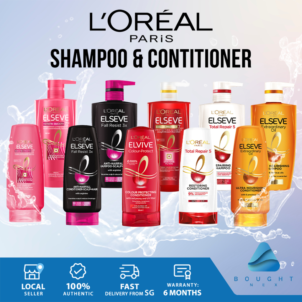 L'Oreal Shampoo and Conditioner Total Repair 5 Deep Nourishment Protect Colored Hair Damaged