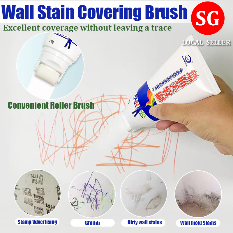 🇸🇬【SG Stock】Wall refinish paint roller brush wall paint white wall ...
