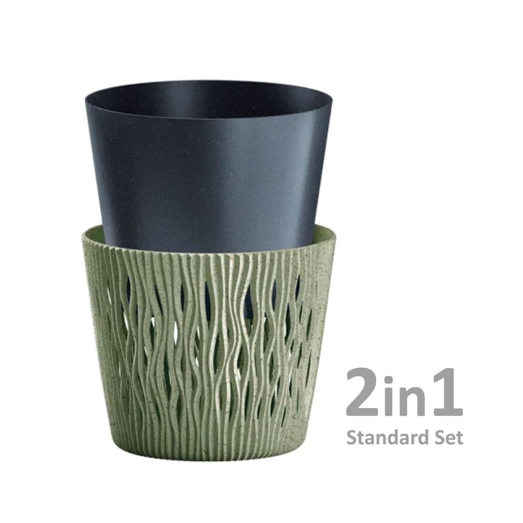 Prosperplast - Latia Vaso rotondo 40x33cm color colore terracotta