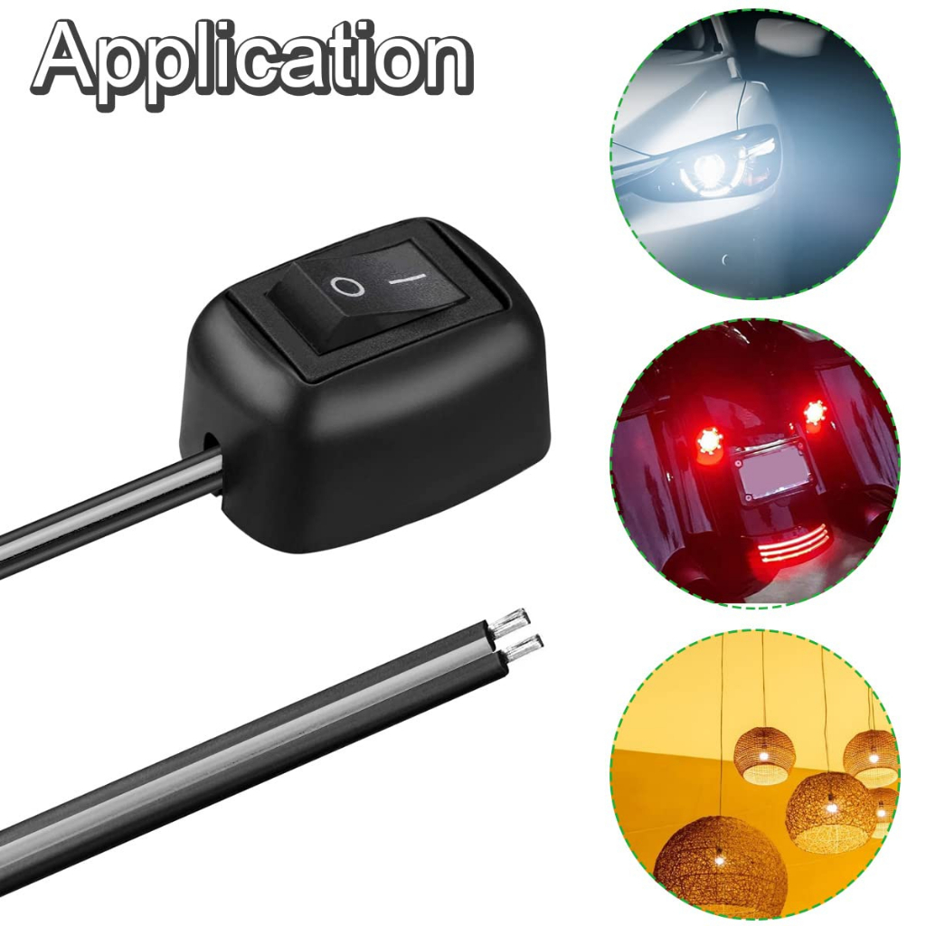 Car Push Switch Button, ON/Off Power Switch DC 12V Paste Type Switch ...