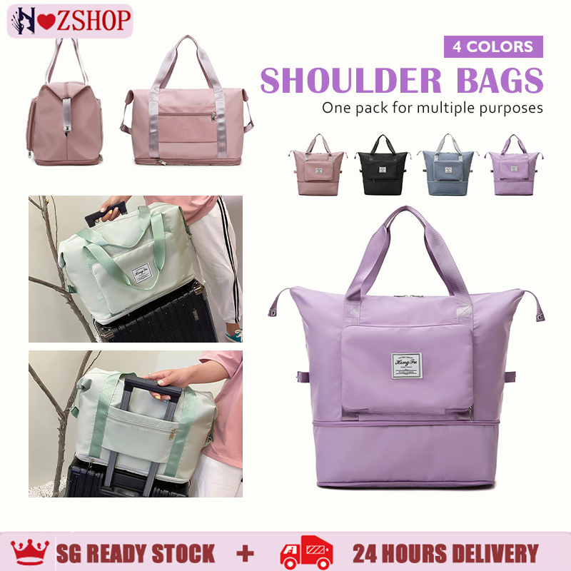 [Sg stock] Large Capacity Folding Travel Bag Business Trip Traveling