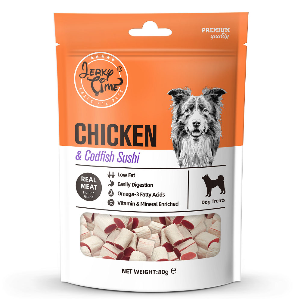 Jerky Time Dog Treats 80g Chicken, Lamb, Duck Shopee Singapore