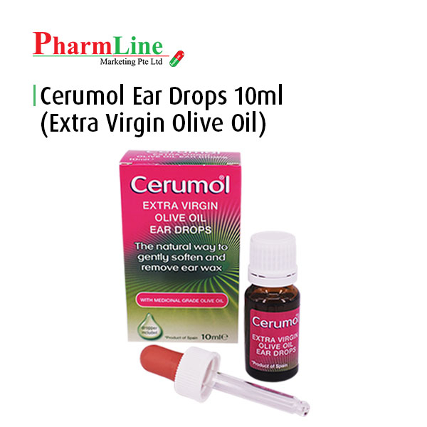 [Cerumol Ear Drops 10ml (Extra Virgin Olive Oil)] Medicinal Grade Ear