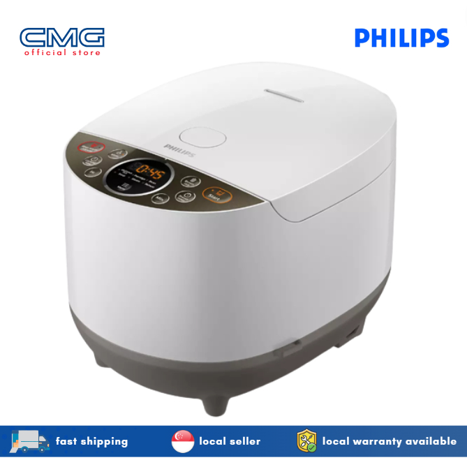 Philips 3000 Series 1.8L Daily Collection Fuzzy Logic Rice Cooker ...