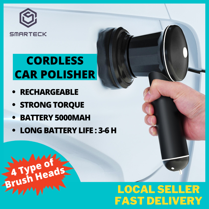 SMARTECK Cordless Car Polisher Wax Buffer 2 IN 1 Wireless Electric