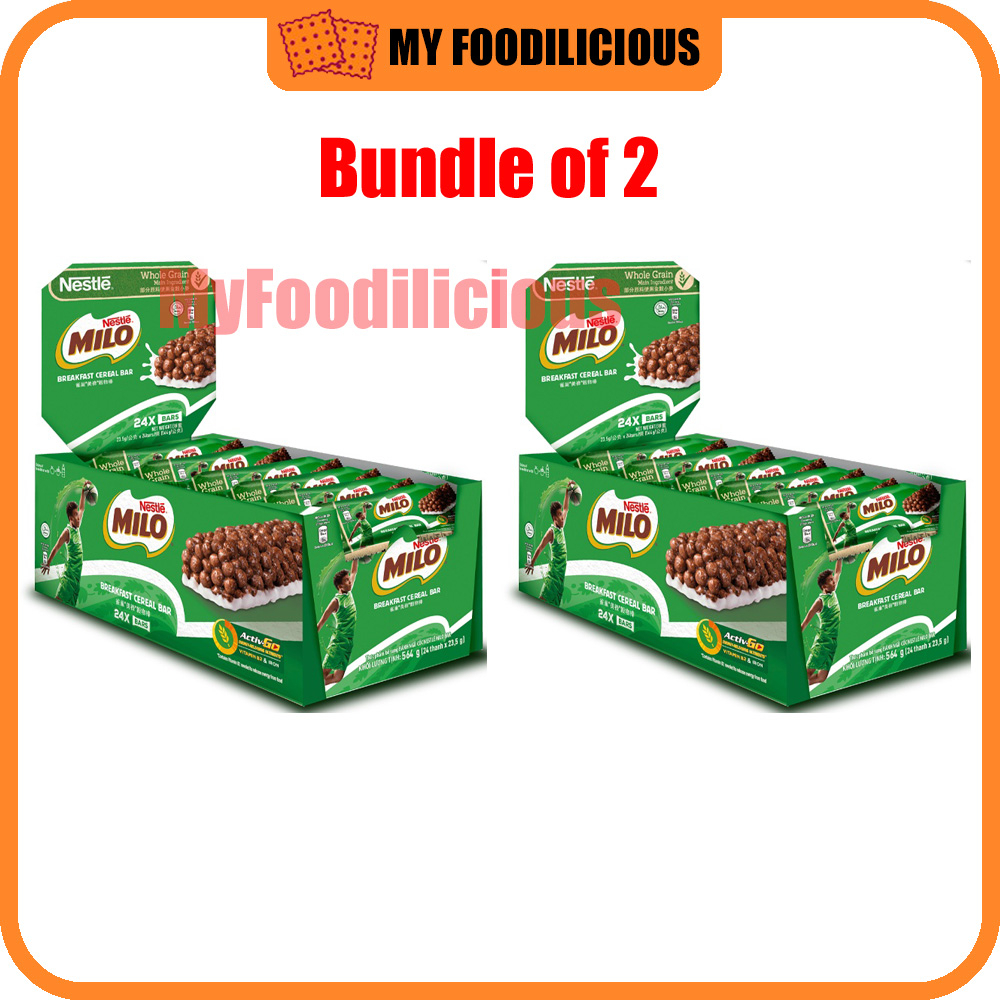 Nestle Milo Cereal Bar [Halal] 24bars x 23.5g Shopee Singapore