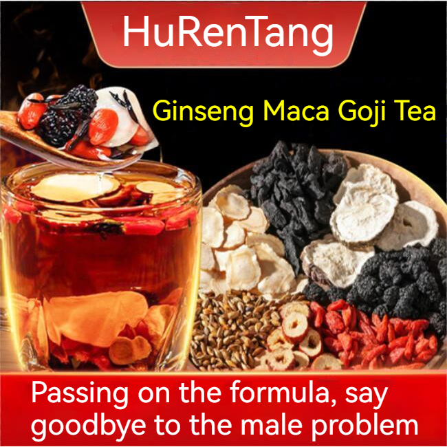 Stock Ginseng Goji Berry Maca Tea Men Improve Time Longlasting Health