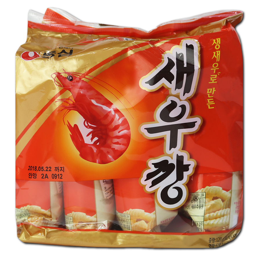 NONGSHIM SHRIMP CRACKER MINI MULTI PKT(30GX4PKT) [새우깡 미니팩 4p] | Shopee ...