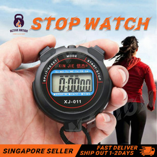 LCD Digital Stopwatch Sport Timer Stop Watch With String Multifunction  Sport Timer Handheld Waterproof Chronograph Stop Watch