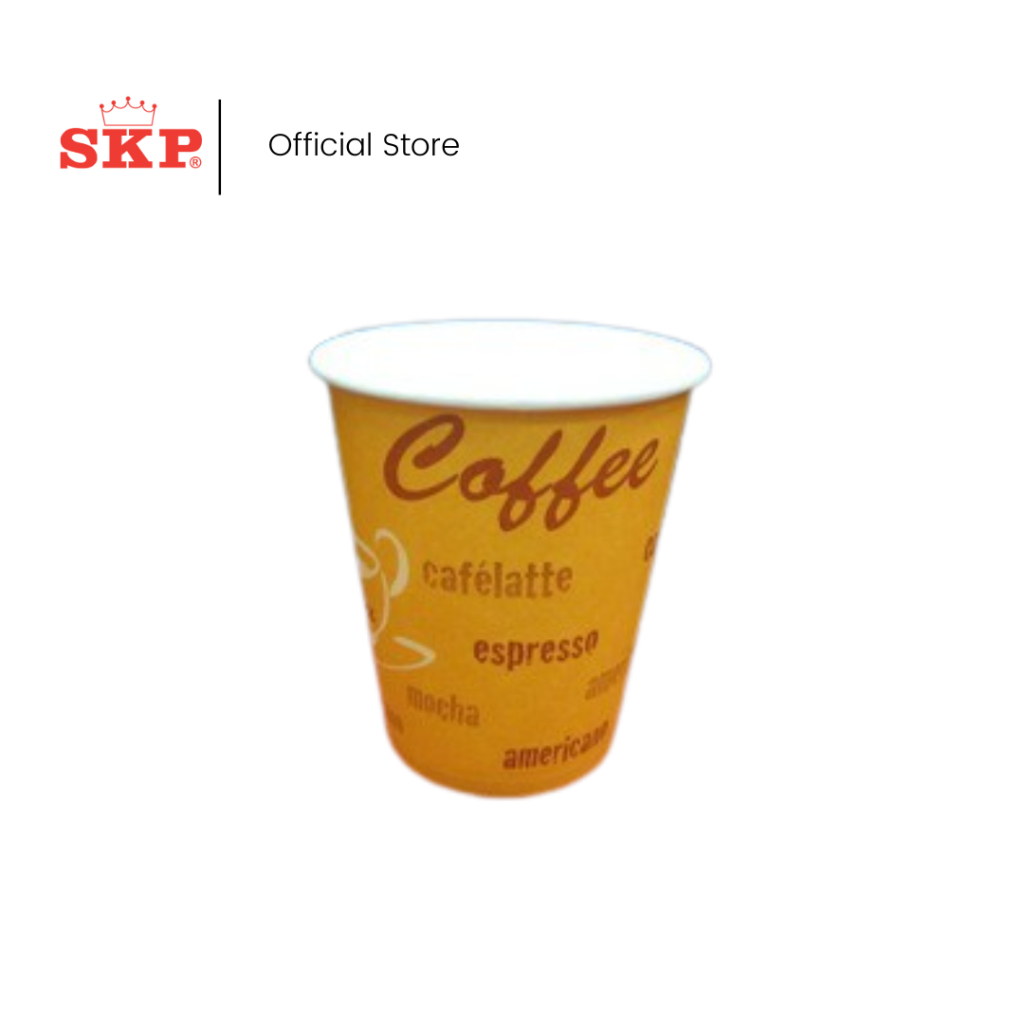 SKP 8oz Paper Cup With Coffee Cup Design | Shopee Singapore