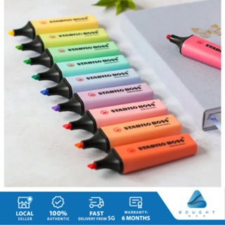 1pcs STABILO BOSS Original Pastel Color Highlighter Marker Pen 2/5mm Chisel  Tip Liner Drawing Paint